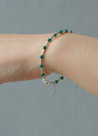 Bone-shaped Turquoise Sterling Silver Bracelet
