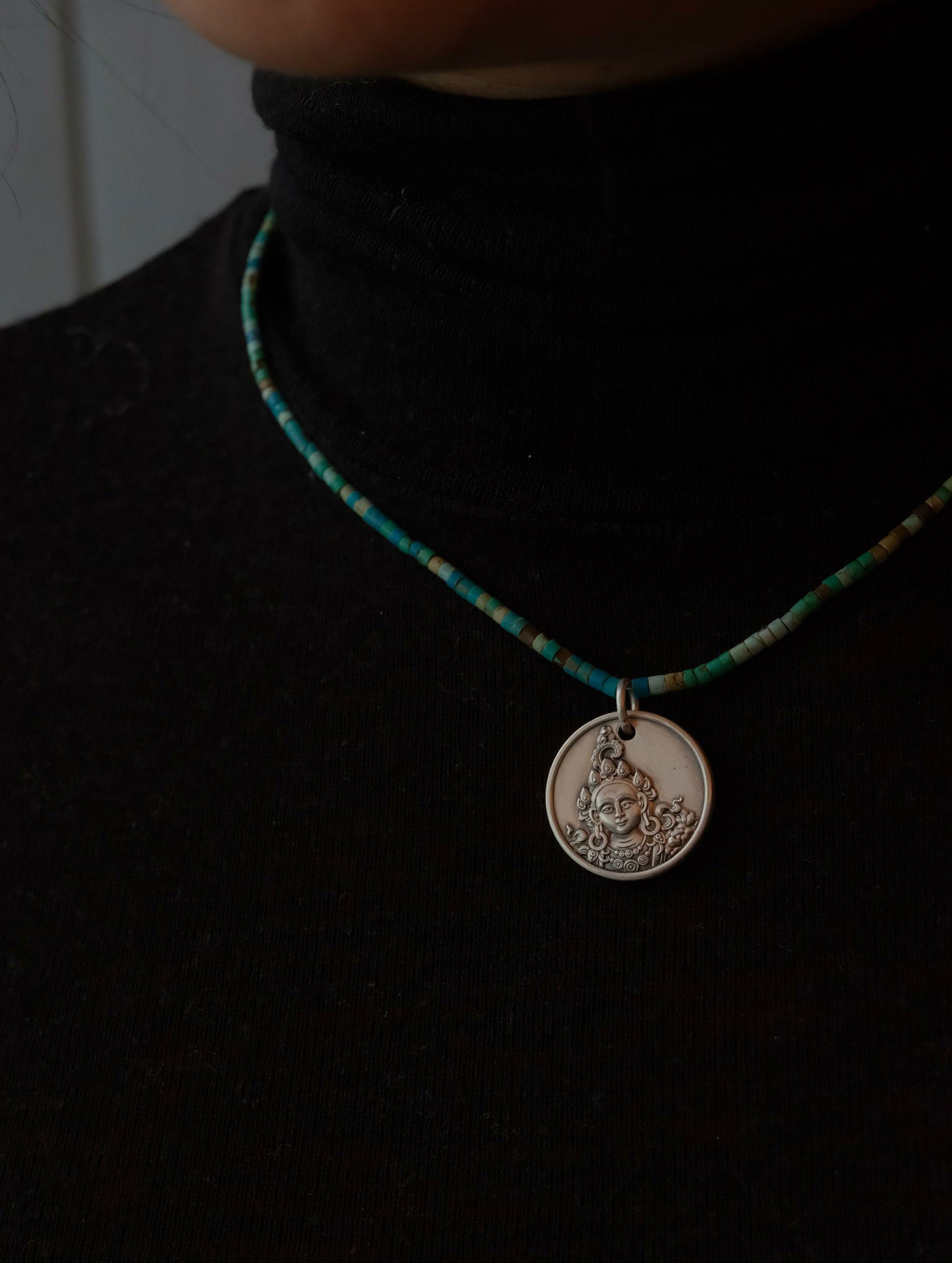 Voice of the Great Jokhang White Tara Necklace