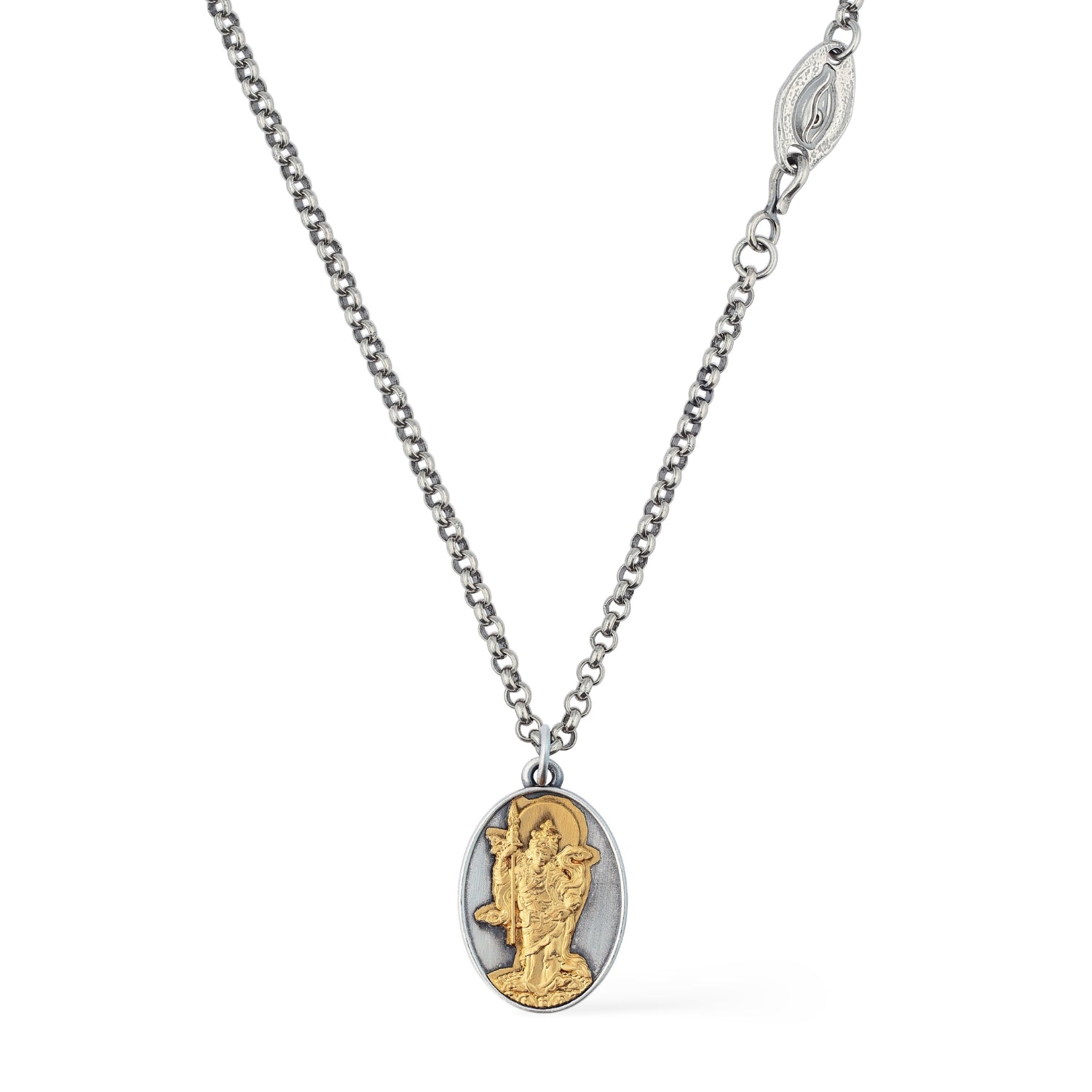 Guru Rinpoche Sliver/Gold Necklace