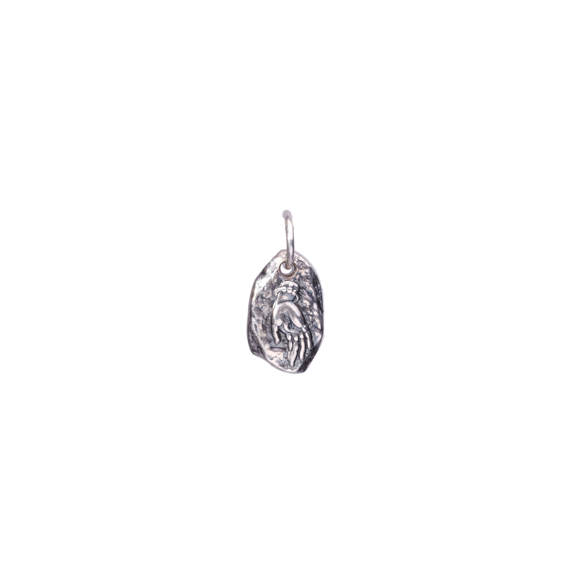 Tara Hand Mudra Necklace(Silver Chain)