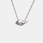 Tibetan Conch Shell Necklace (Silver Chain)