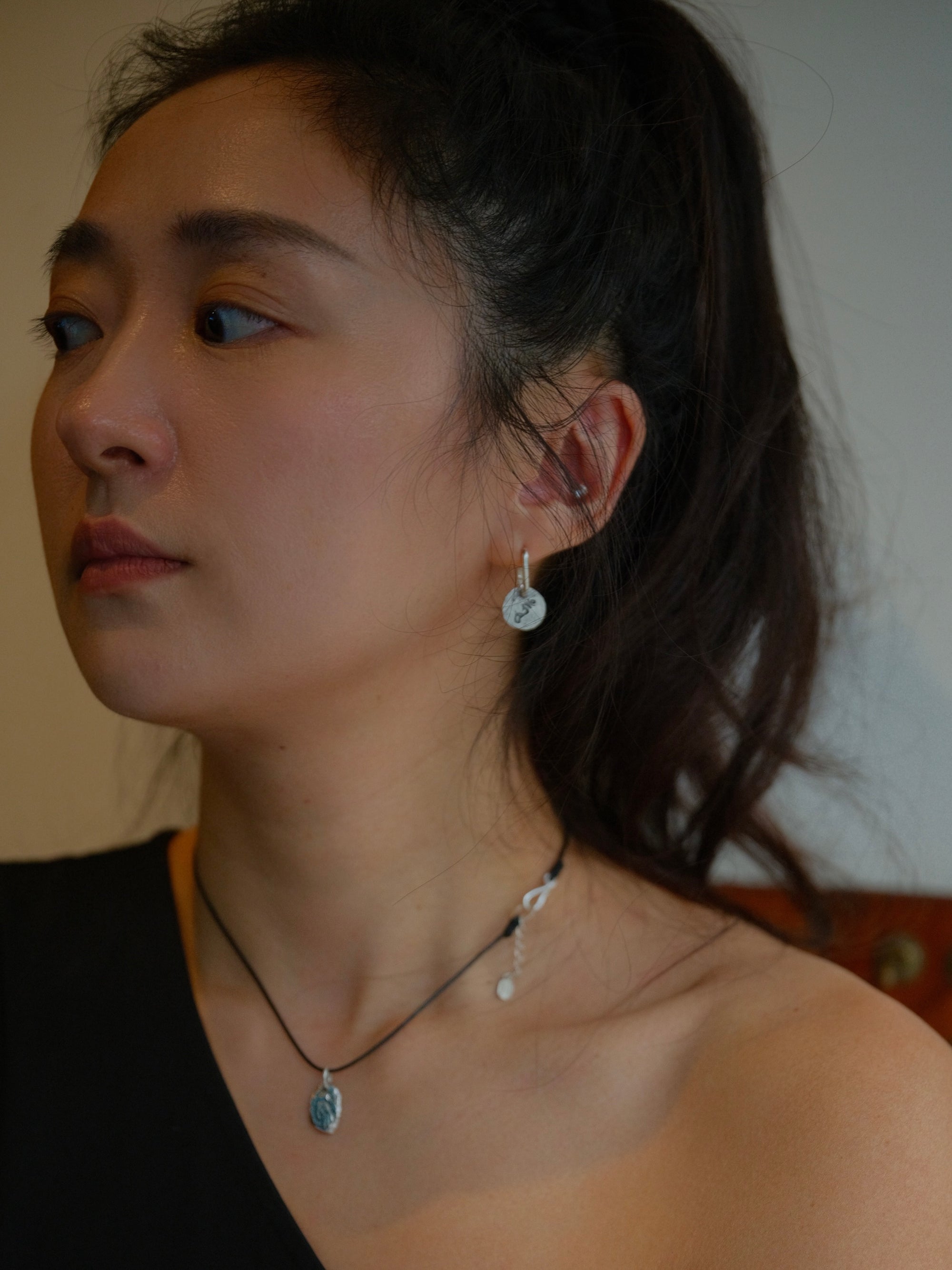 Crescent Blade of Krodhakali Earring