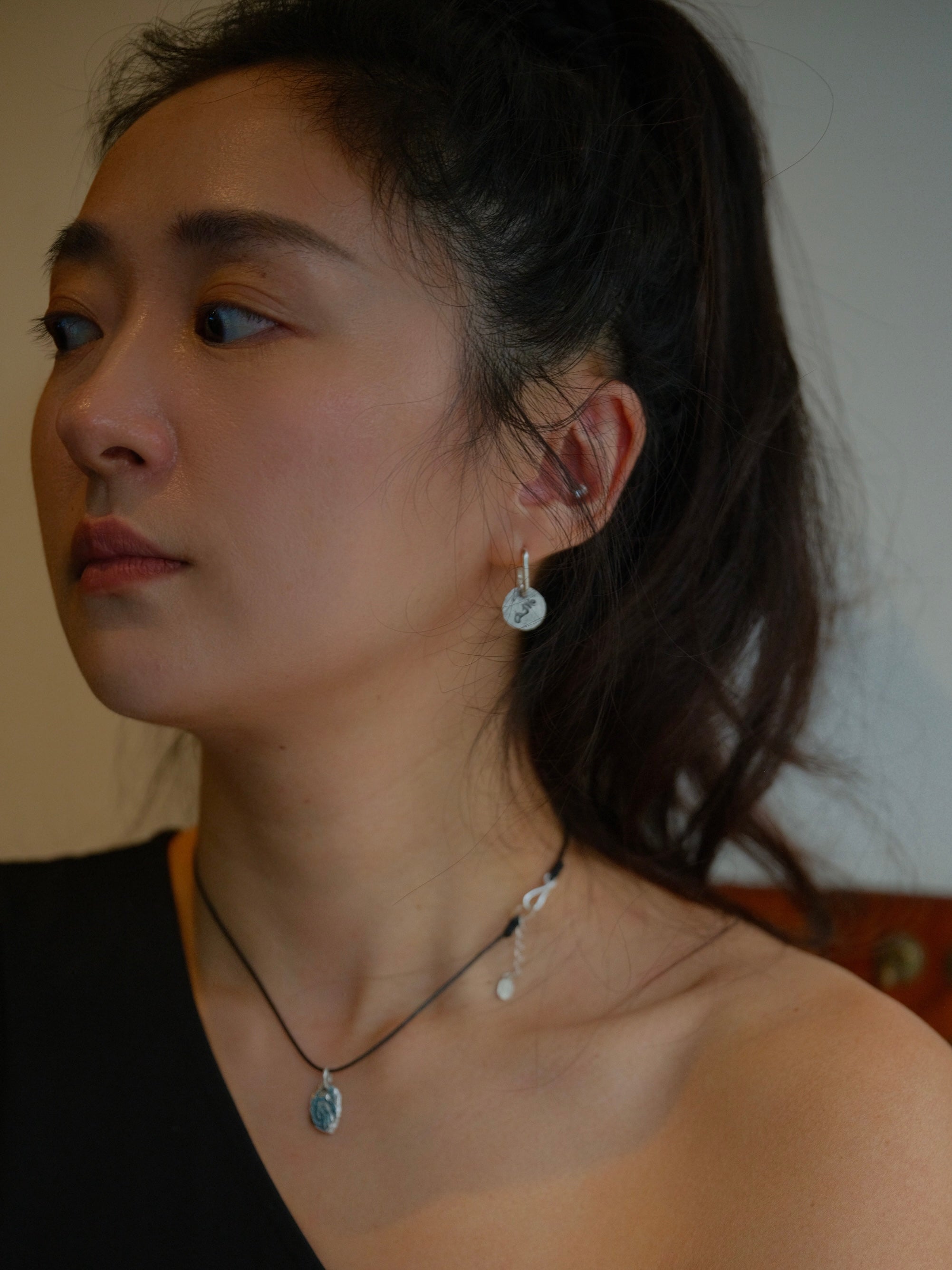 Crescent Blade of Krodhakali Earring
