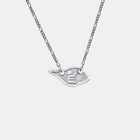 Tibetan Conch Shell Necklace (Silver Chain)