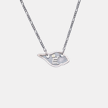 Tibetan Conch Shell Necklace (Silver Chain)