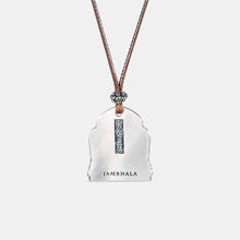Yellow Jambhala Necklace (Leather Chain)