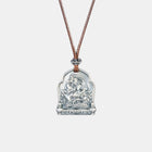 Yellow Jambhala Necklace (Leather Chain)