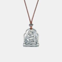 Yellow Jambhala Necklace (Leather Chain)