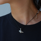 Tibetan Conch Shell Necklace (Leather Chain)