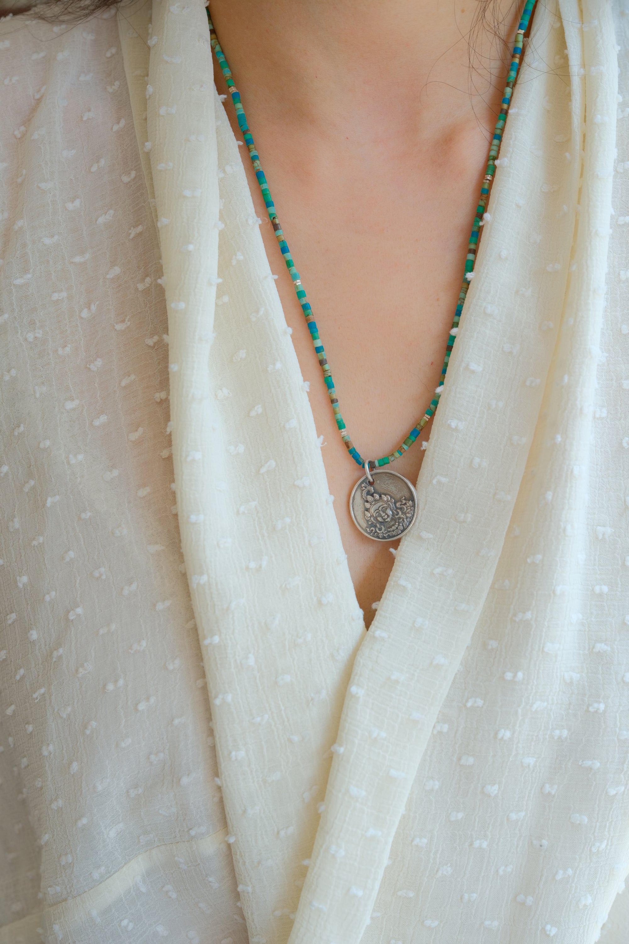 Voice of the Great Jokhang White Tara Necklace