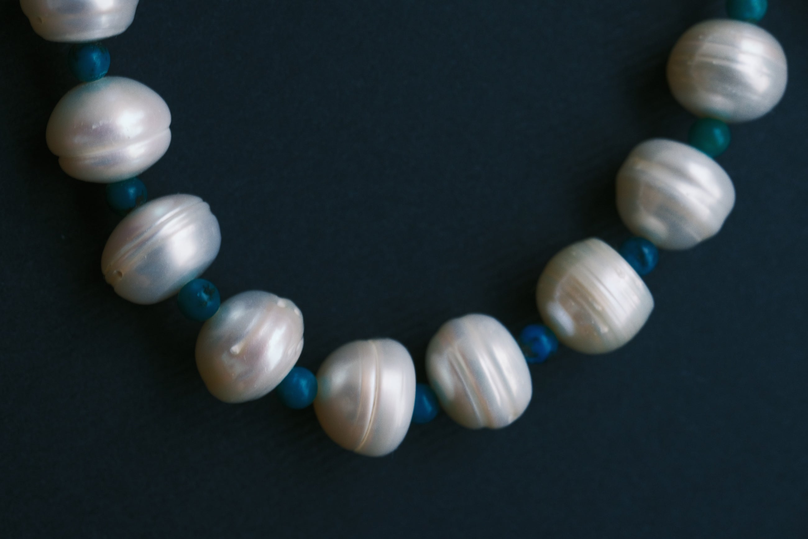 Turquoise and Tibetan Ancient Pearl Bracelet