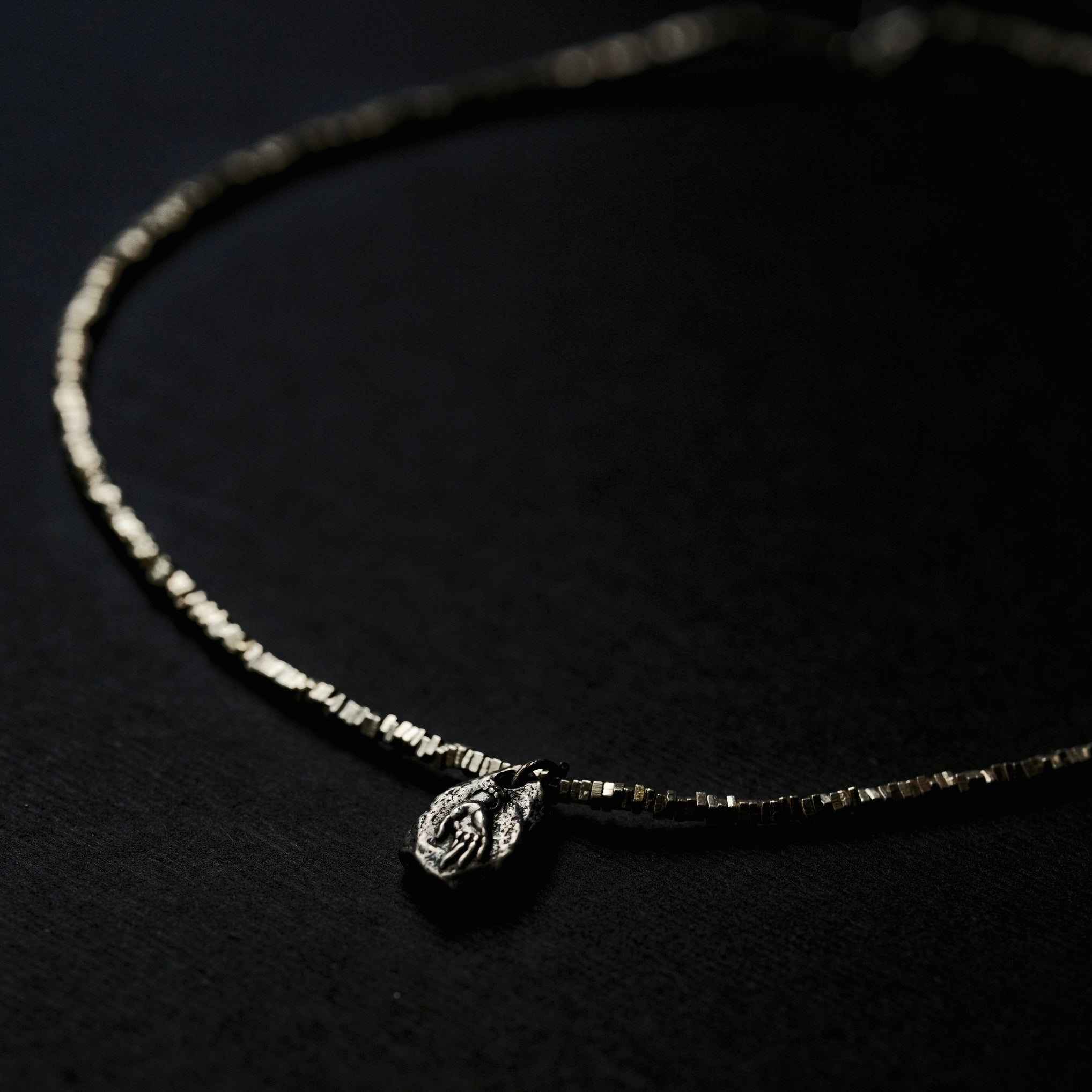 Tara Hand Mudra Necklace(Silver Chain)