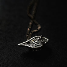 Tibetan Conch Shell Necklace (Silver Chain)