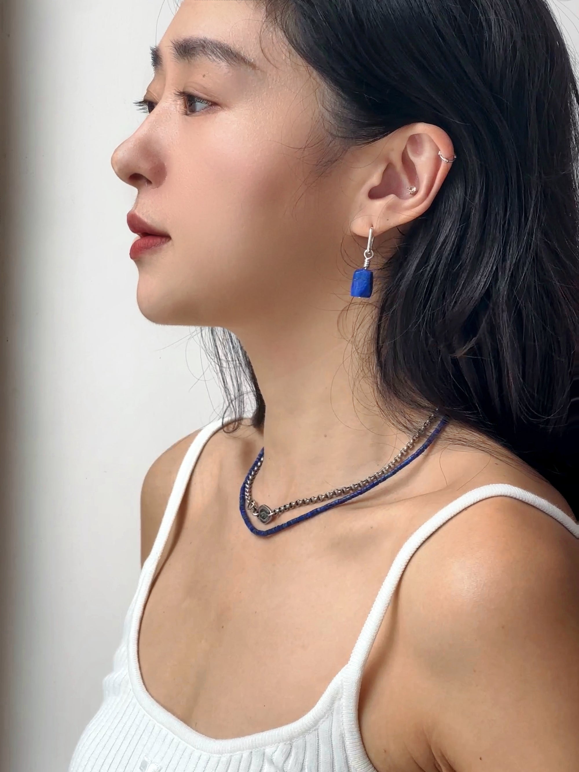 Galaxy Lapis Lazuli Earring