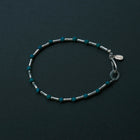 Bone-shaped Turquoise Sterling Silver Bracelet