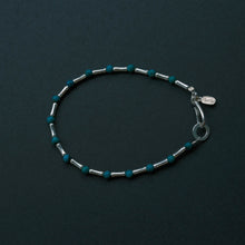 Bone-shaped Turquoise Sterling Silver Bracelet