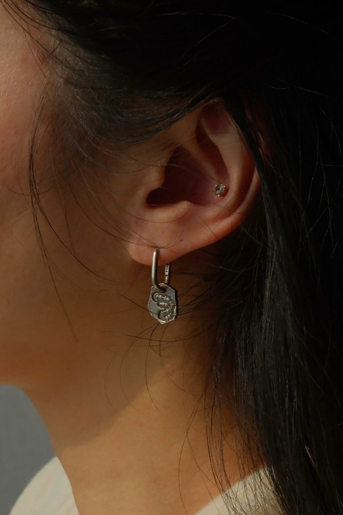 Crescent Blade of Krodhakali Earring