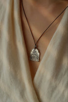 Yellow Jambhala Necklace (Leather Chain)