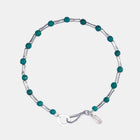 Bone-shaped Turquoise Sterling Silver Bracelet