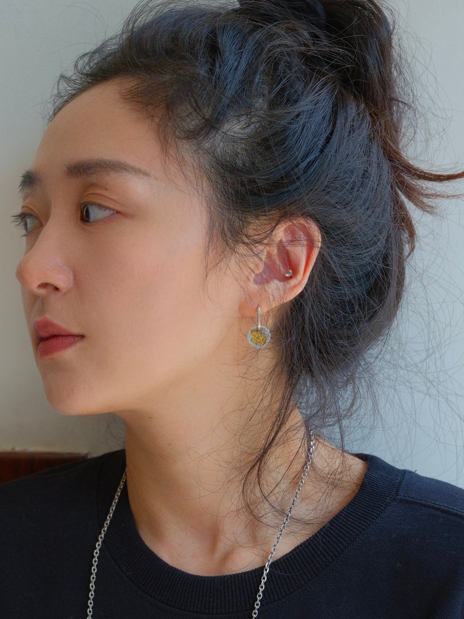 Crescent Blade of Krodhakali Earring